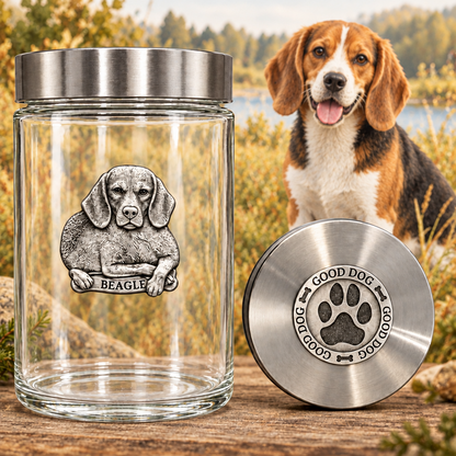 Beagle Dog Good Treat Jar