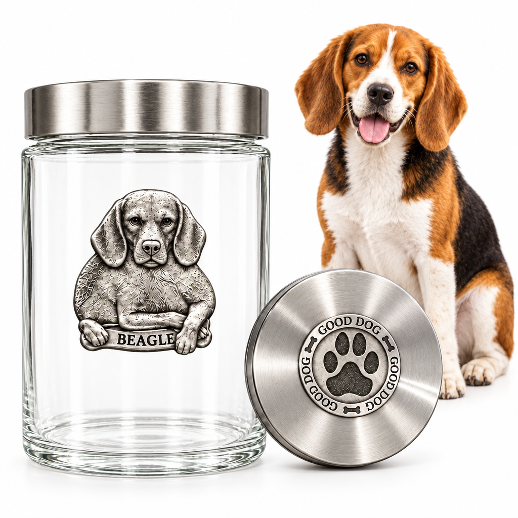Beagle Dog Good Treat Jar