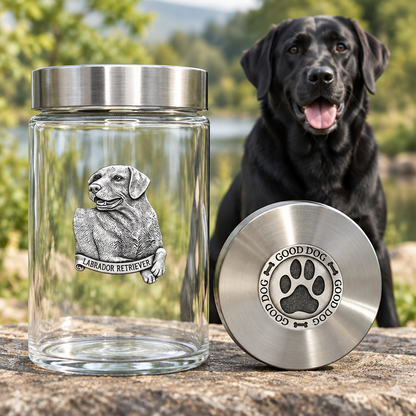 Labrador Retriever Good Dog Treat Jar