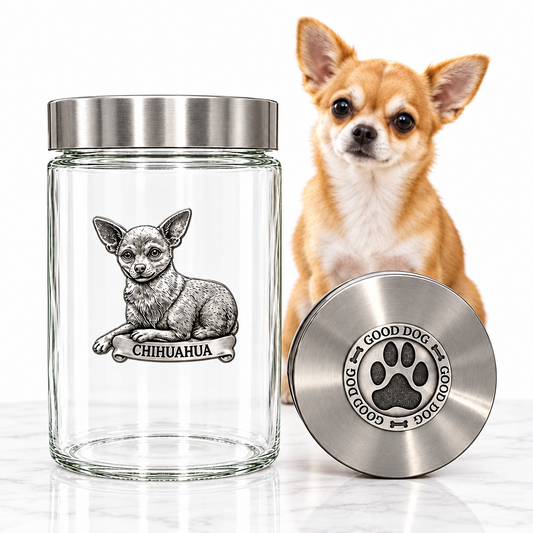 Chihuahua Good Dog Treat Jar