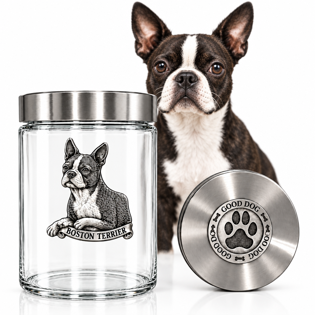 Boston Terrier Good Dog Treat Jar
