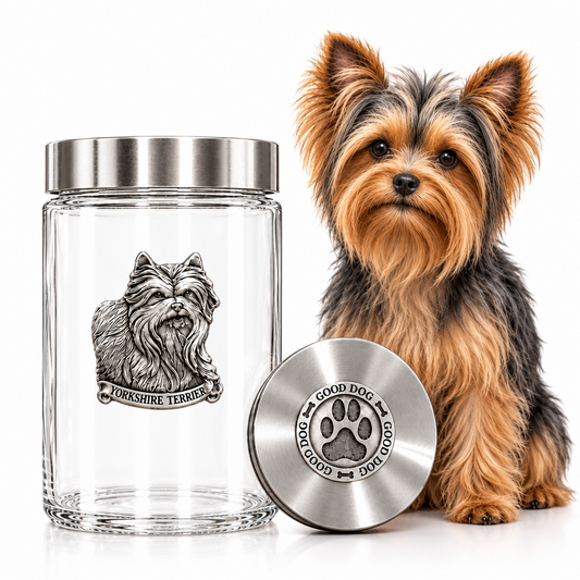Yorkshire Terrier Good Dog Treat Jar