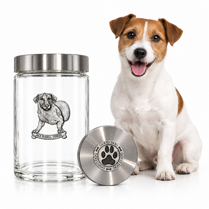 Jack Russel Terrier Good Dog Treat Jar
