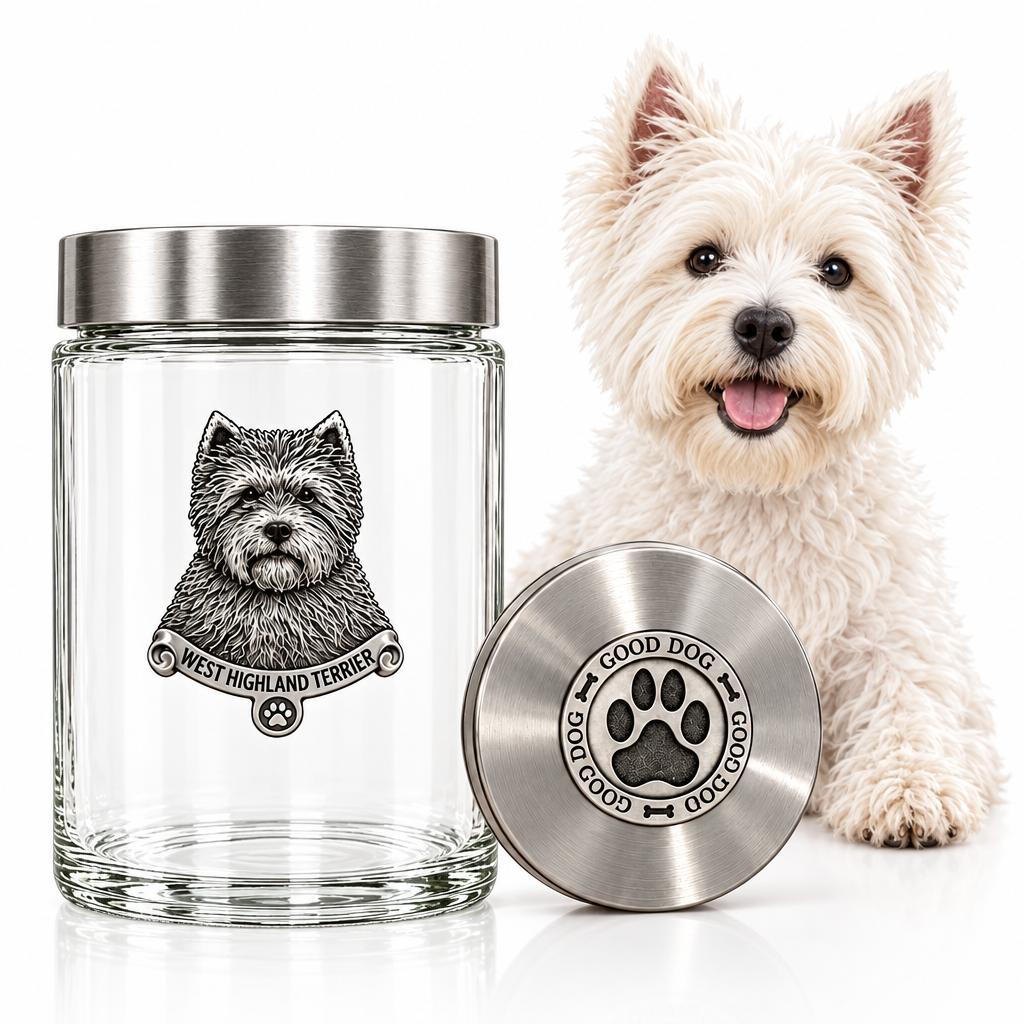West Highland Terrier Good Dog Treat Jar