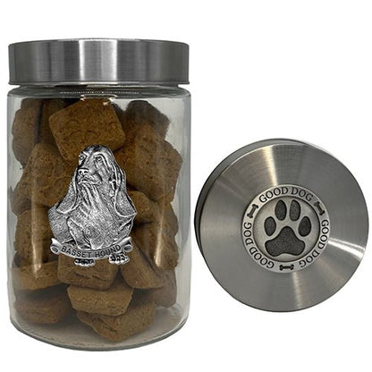 Basset Hound Good Dog Treat Jar