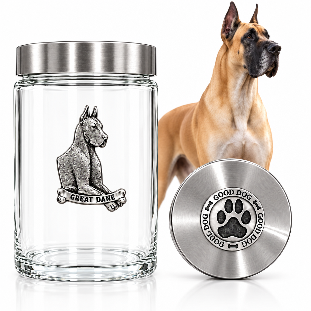 Great Dane Good Dog Treat Jar