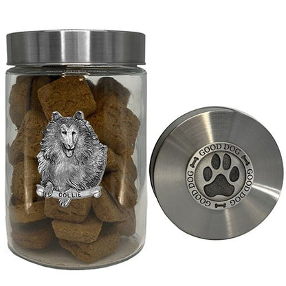Collie Good Dog Treat Jar