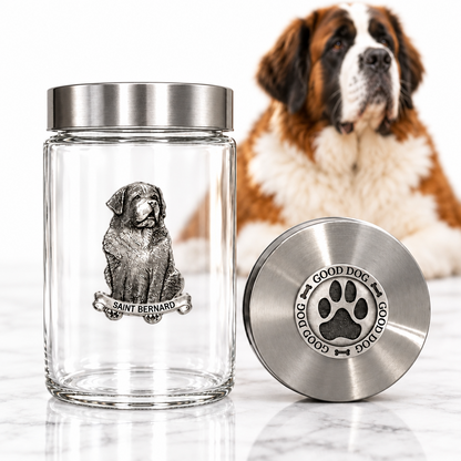 St. Bernard Good Dog Treat Jar