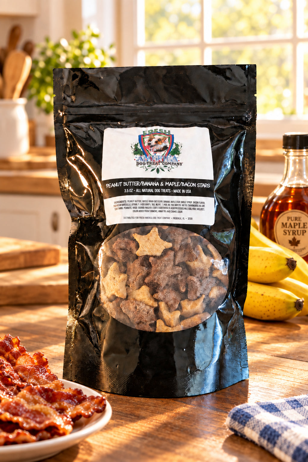 Peanut Butter/Banana & Maple/Bacon Stars By FRESH AMERICA